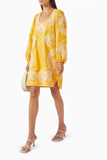 Eileen Dress in Linen-blend