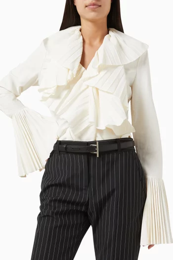 T-Bar Belt in Leather