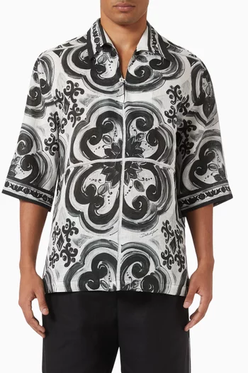 Majolica Hawaii Shirt in Linen
