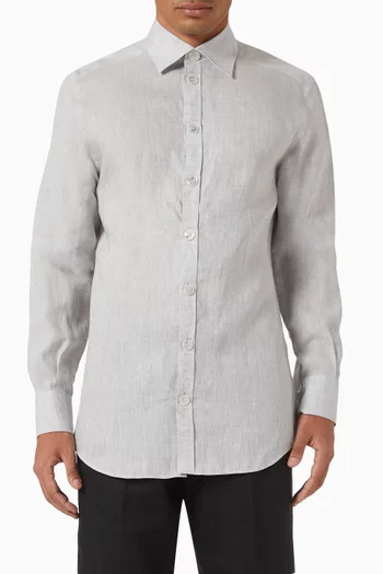 Button-down Shirt in Linen