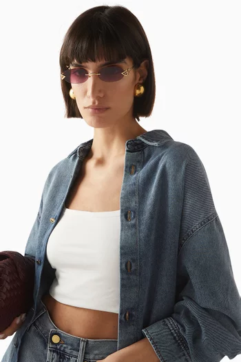 نظارة شمسية كليو بإطار معدن