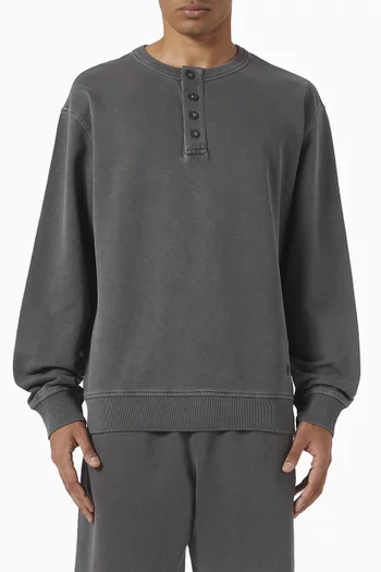 Garment-dyed Sweatshirt in French Terry