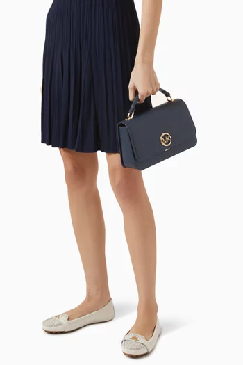 Medium Delancey Satchel Bag in Leather
