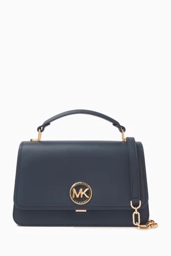 Medium Delancey Satchel Bag in Leather