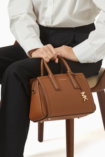 Small Laila Satchel Bag in Leather