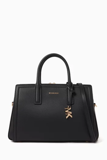 Medium Laila Satchel Bag in Leather
