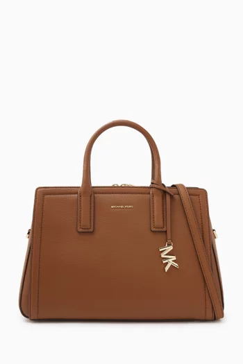 Medium Laila Satchel Bag in Leather