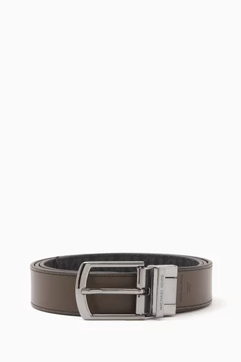 Reversible Signature Logo Belt in Logo Canvas