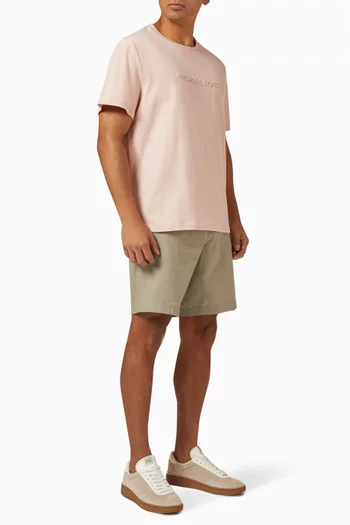 Logo Embossed T-shirt in Cotton