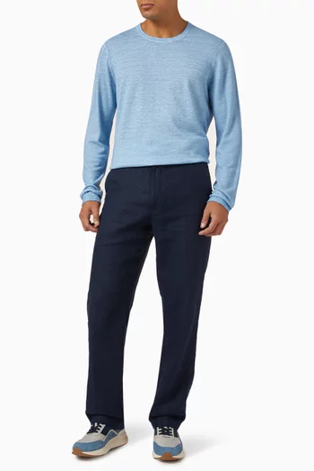 Cold-dye Sweater in Linen-blend