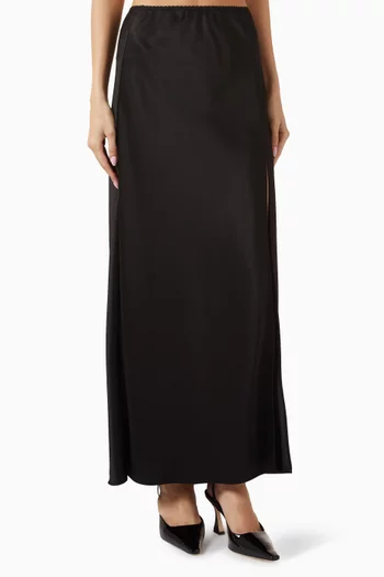 Rain Maxi Skirt in Satin