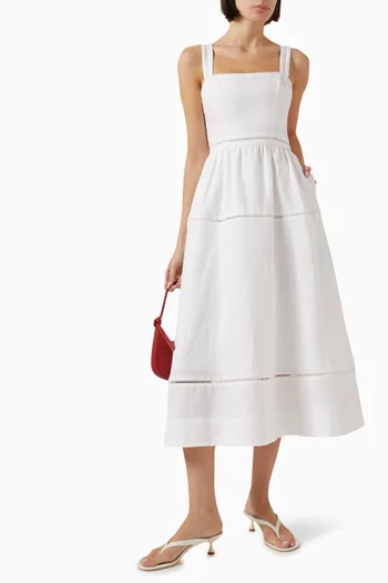 Everett Midi Dress in Linen