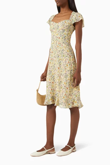 Rosi Printed Midi Dress