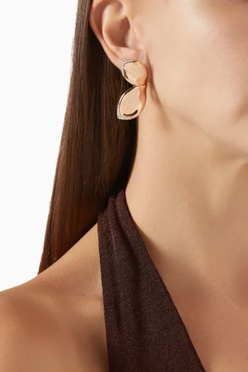 Giardini Segreti Diamond Earrings in 18kt Rose Gold