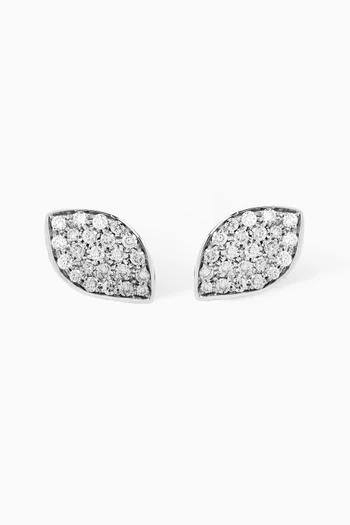 Giardini Segreti Diamond Earrings in 18kt White Gold
