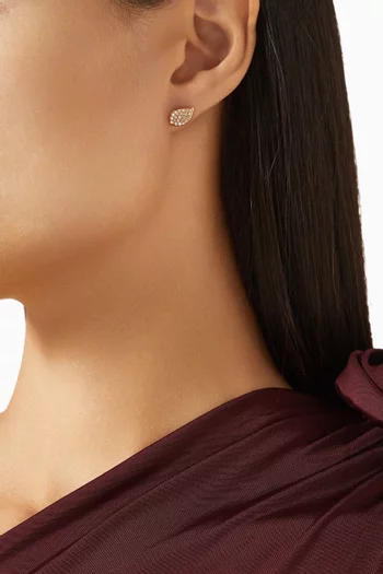 Petit Garden Diamond Earrings in 18kt Rose Gold