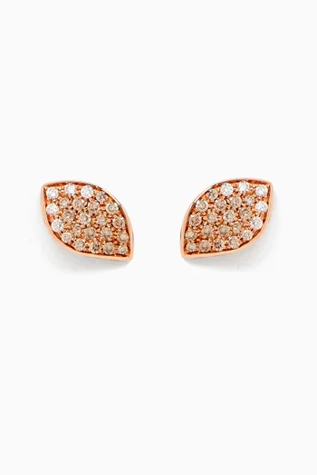 Petit Garden Diamond Earrings in 18kt Rose Gold
