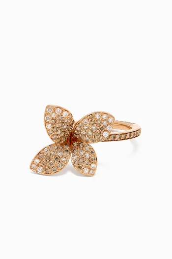 Petit Garden Diamond Ring in 18kt Rose Gold