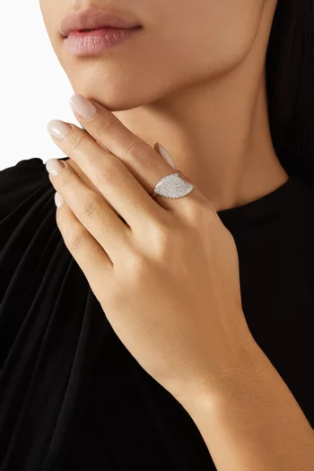 Aleluiá Diamond Ring in 18kt White Gold