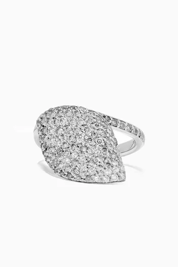 Aleluiá Diamond Ring in 18kt White Gold