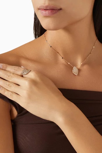 Aleluia Diamond Necklace in 18kt Rose Gold