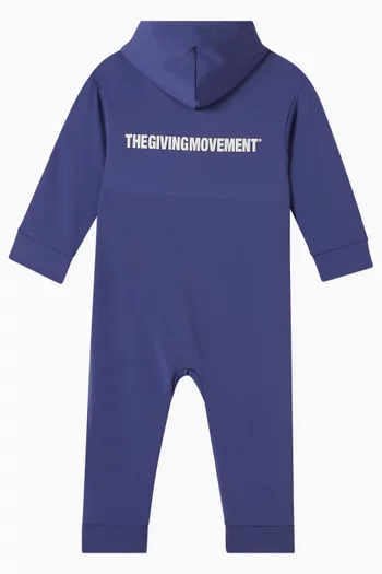 Zip-through Romper in Recycled Softskin