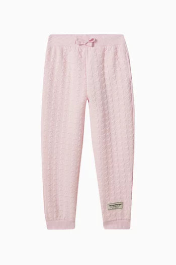 Relaxed Jacquard Sweatpants in Organic Cotton-blend