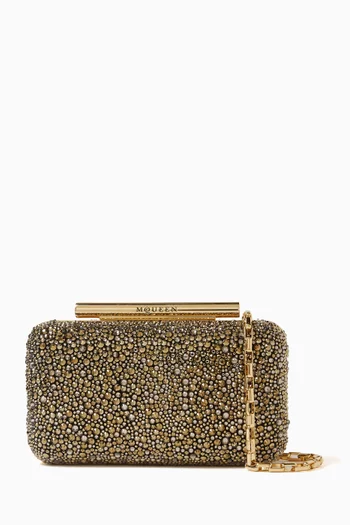 T-Bar Embellished Box Clutch