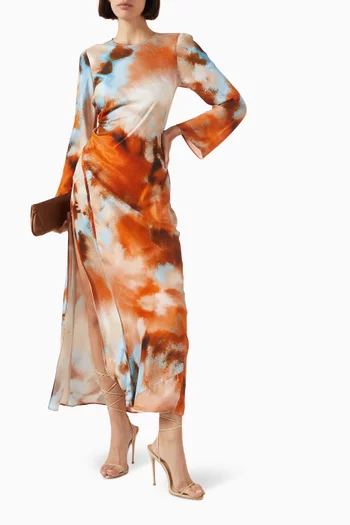 Rhode Printed Dress in Viscose-blend