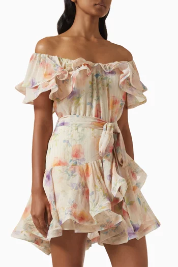 Livette Mini Dress in Georgette
