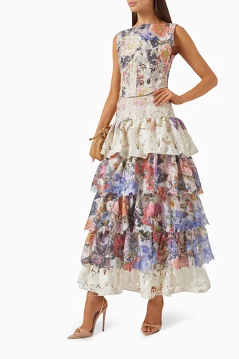 Matila Top & Skirt Set in Lace