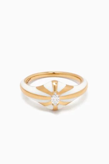 Baby Lila Diamond Ring in 18kt Yellow Gold