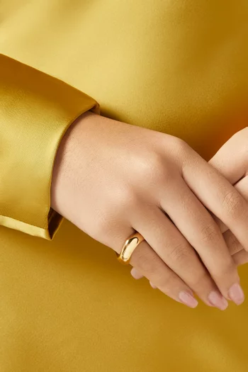 The Ivalo Ring in 18kt Gold-plated Sterling Silver