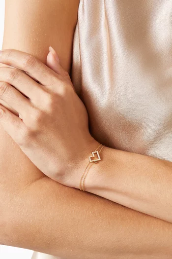 Small Hubb Diamond Bracelet in 18kt Gold