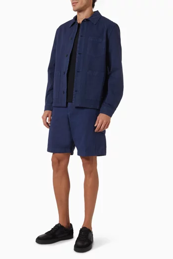 Casual Fit Jacket in Cotton & Linen