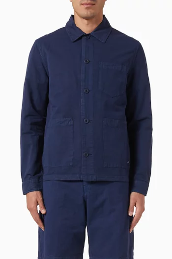 Casual Fit Jacket in Cotton & Linen