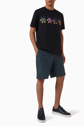 Multi Teddy T-shirt in Organic Cotton