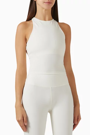 High Neck Vest in Recycled Softskin