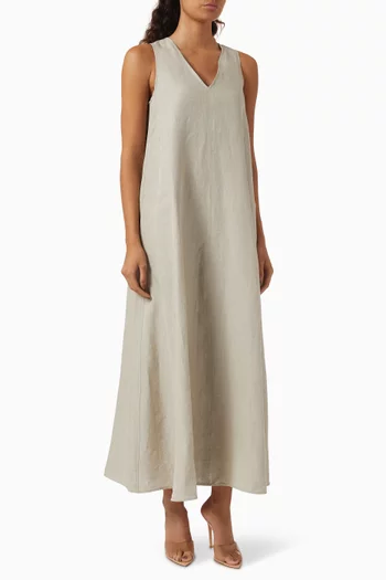 Simeone Maxi Dress in Linen