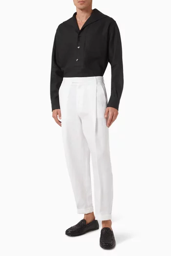 Long-sleeved Shirt in Linen