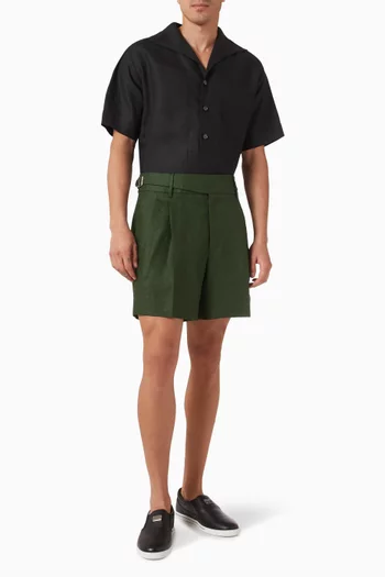 Short-sleeved Shirt in Linen