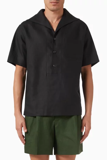 Short-sleeved Shirt in Linen