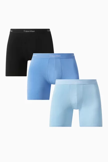 Icon Boxer Briefs in Stretch Cotton, Set of 3