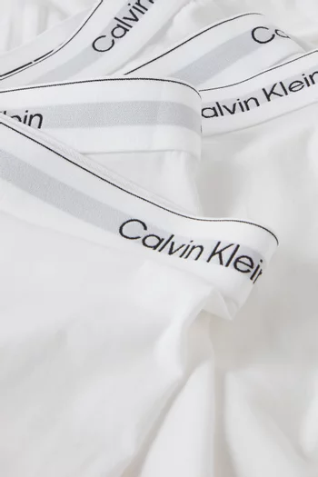 طقم بوكسر بشعار الماركة قطن مطاطي، 5 قطع