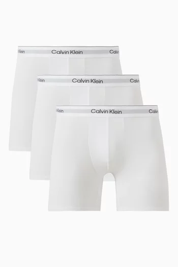 طقم بوكسر بشعار الماركة قطن مطاطي، 5 قطع