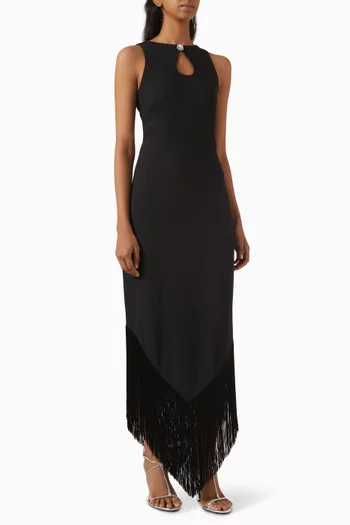 Taormina Fringed Maxi Dress