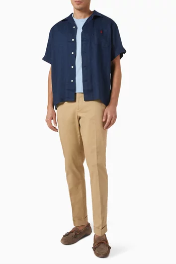 Logo-embroidered T-shirt in Cotton