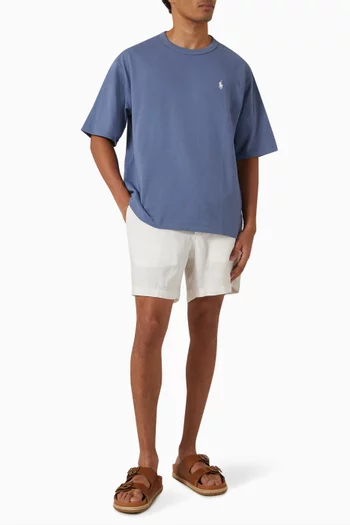 Prepster Drawstring Shorts in Linen
