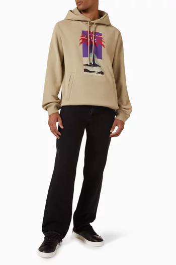 Printed Hoodie in Cotton