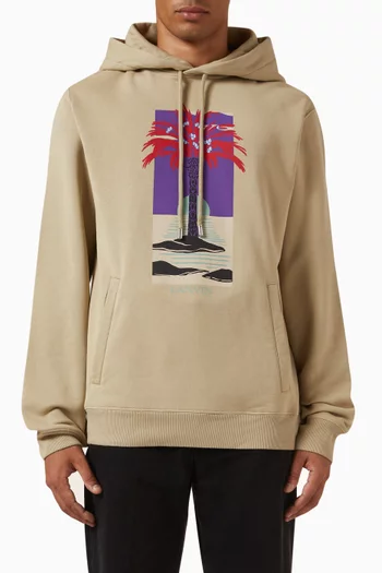 Printed Hoodie in Cotton
